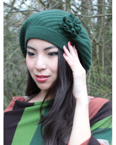 Béret au fleur haut de gamme