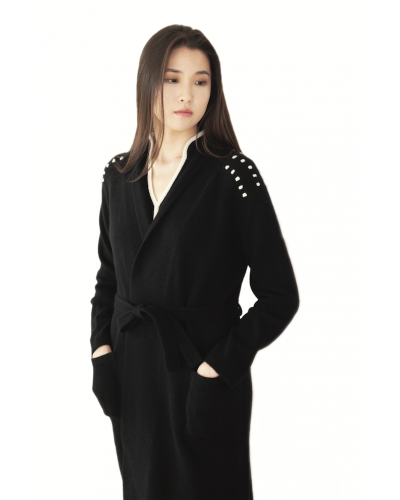 Cardigan femme long en cachemire