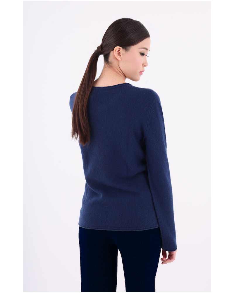 Pull col rond chic haut de gamme