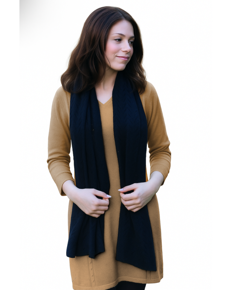 Robe col V en tosades haut de gamme