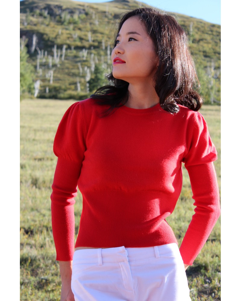 Pull en cachemire col rond