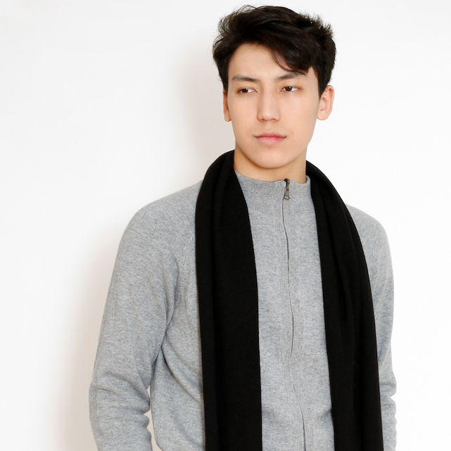 Gilet zip réversible en cachemire